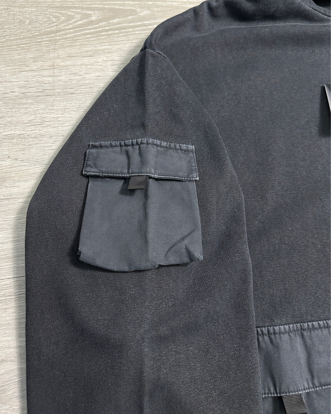 NWT - Afends House Arrest Hemp Hoodie / Faded Black
