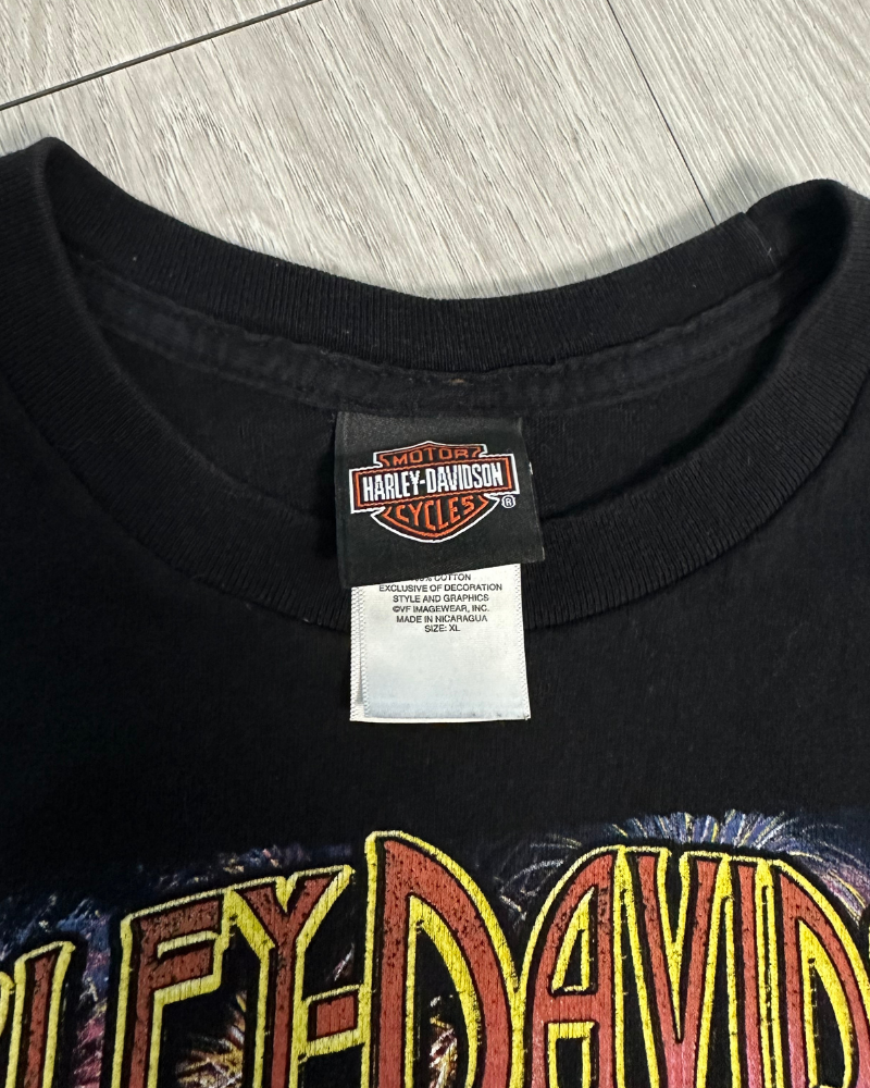 Rare '14 Harley Davidson Scott Jacobs Limited Edition Bengal Kolkata India T-Shirt - Size XL