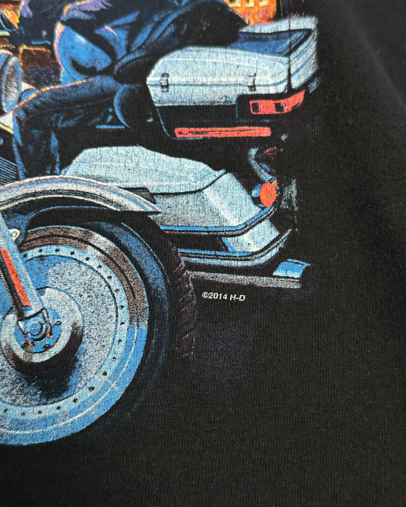 Rare '14 Harley Davidson Scott Jacobs Limited Edition Bengal Kolkata India T-Shirt - Size XL