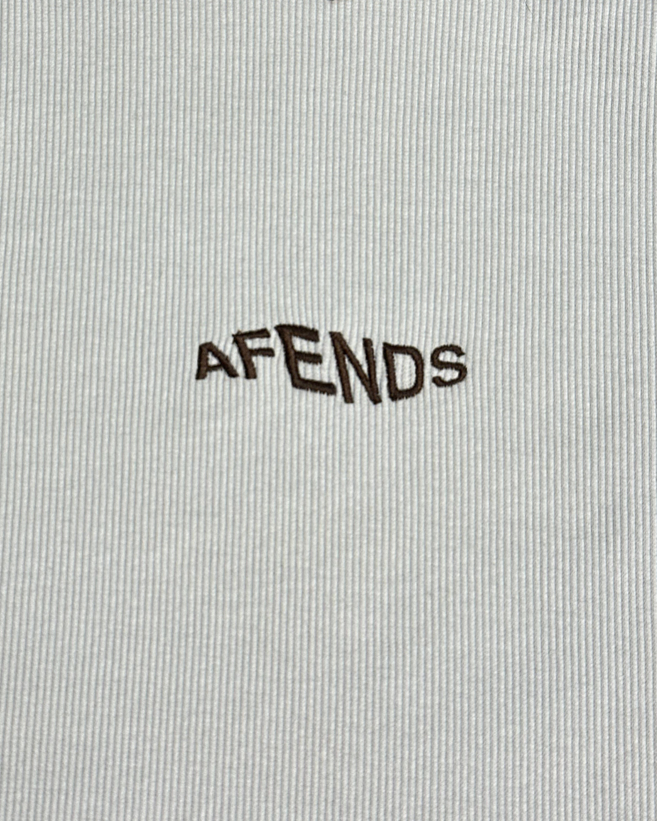 NWT - Afends Harlow Recycled Cropped Rib Long Sleeve Tee / Off White