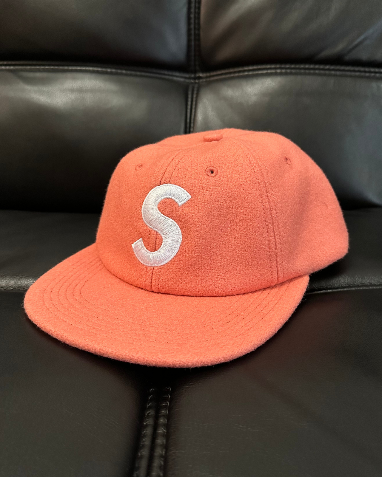 NWT - '17 Supreme S Logo Wool Strap Back Hat