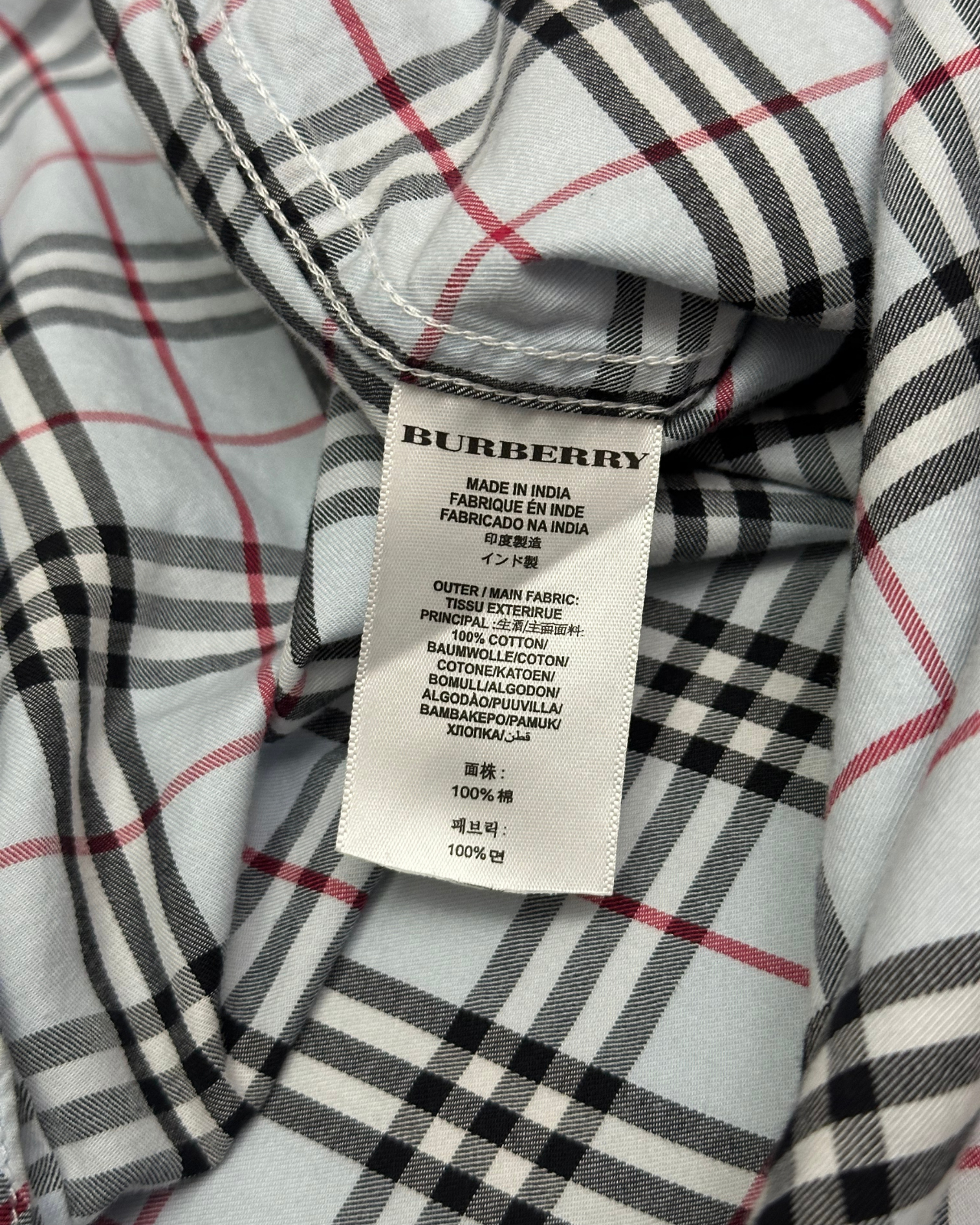 Burberry Brit Check Plaid Button-Up Shirt - Size XXL