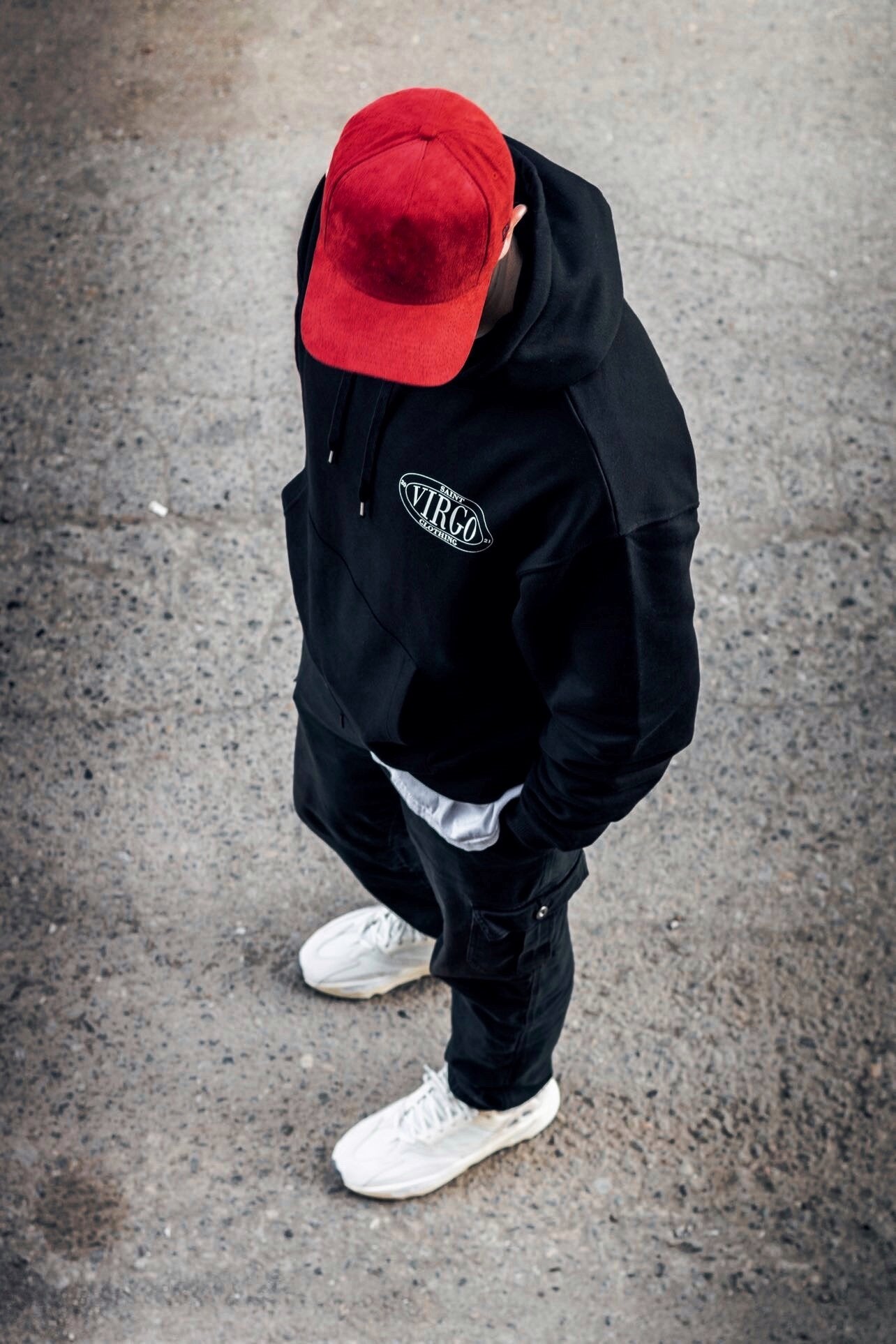 New - Saint Virgo Crest Team Hoodie - Black