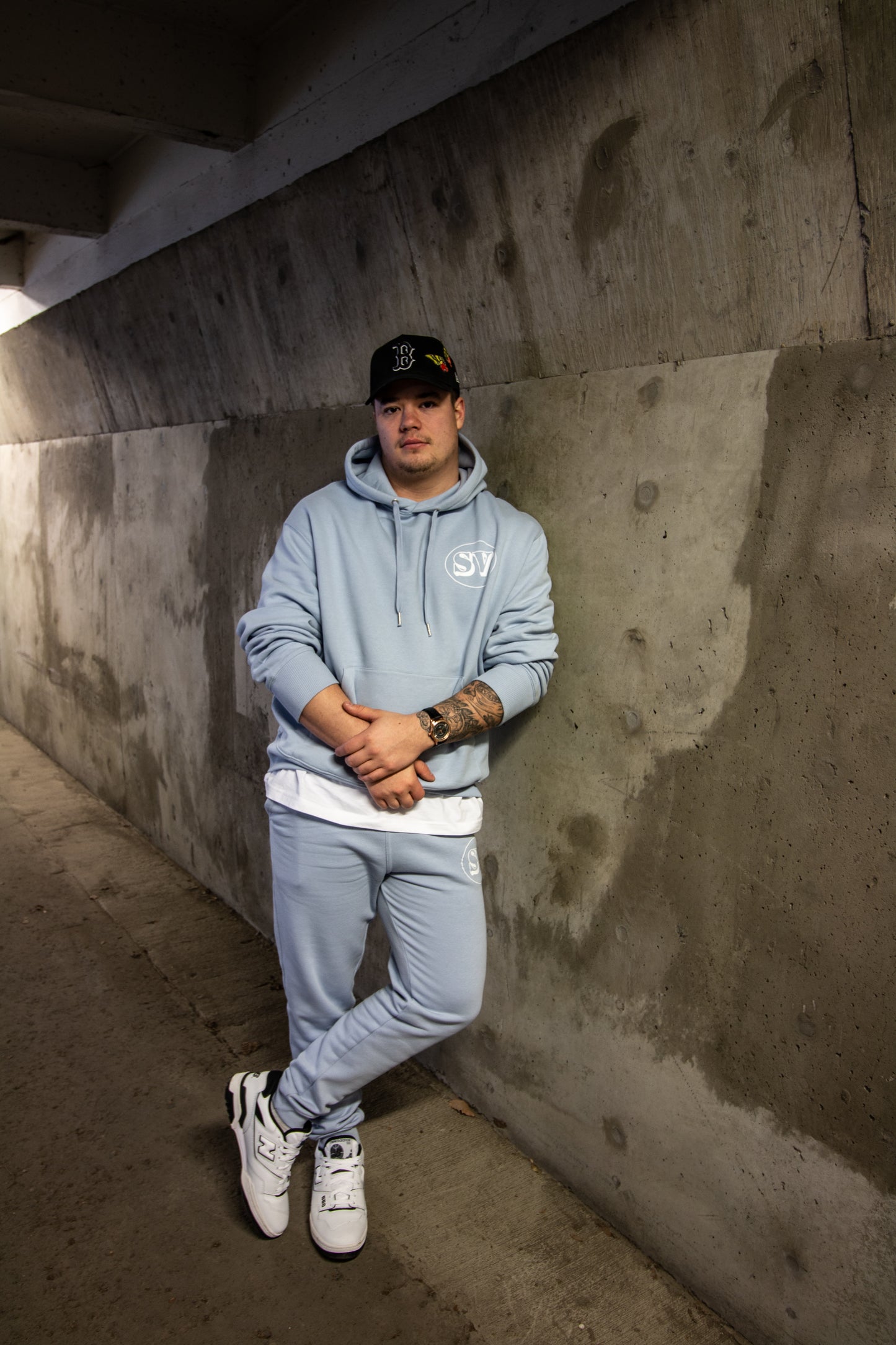 New - Saint Virgo SV Bubble Sweatpants - Baby Blue