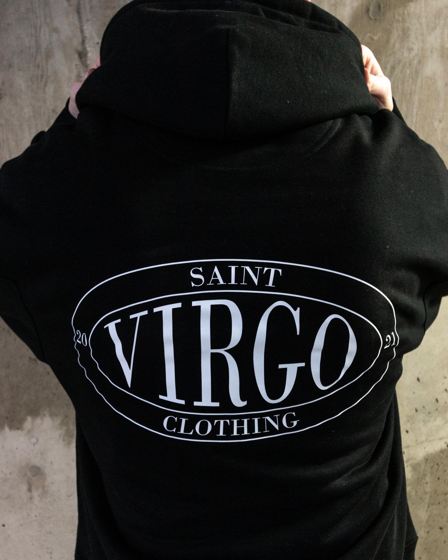 New - Saint Virgo Crest Team Hoodie - Black