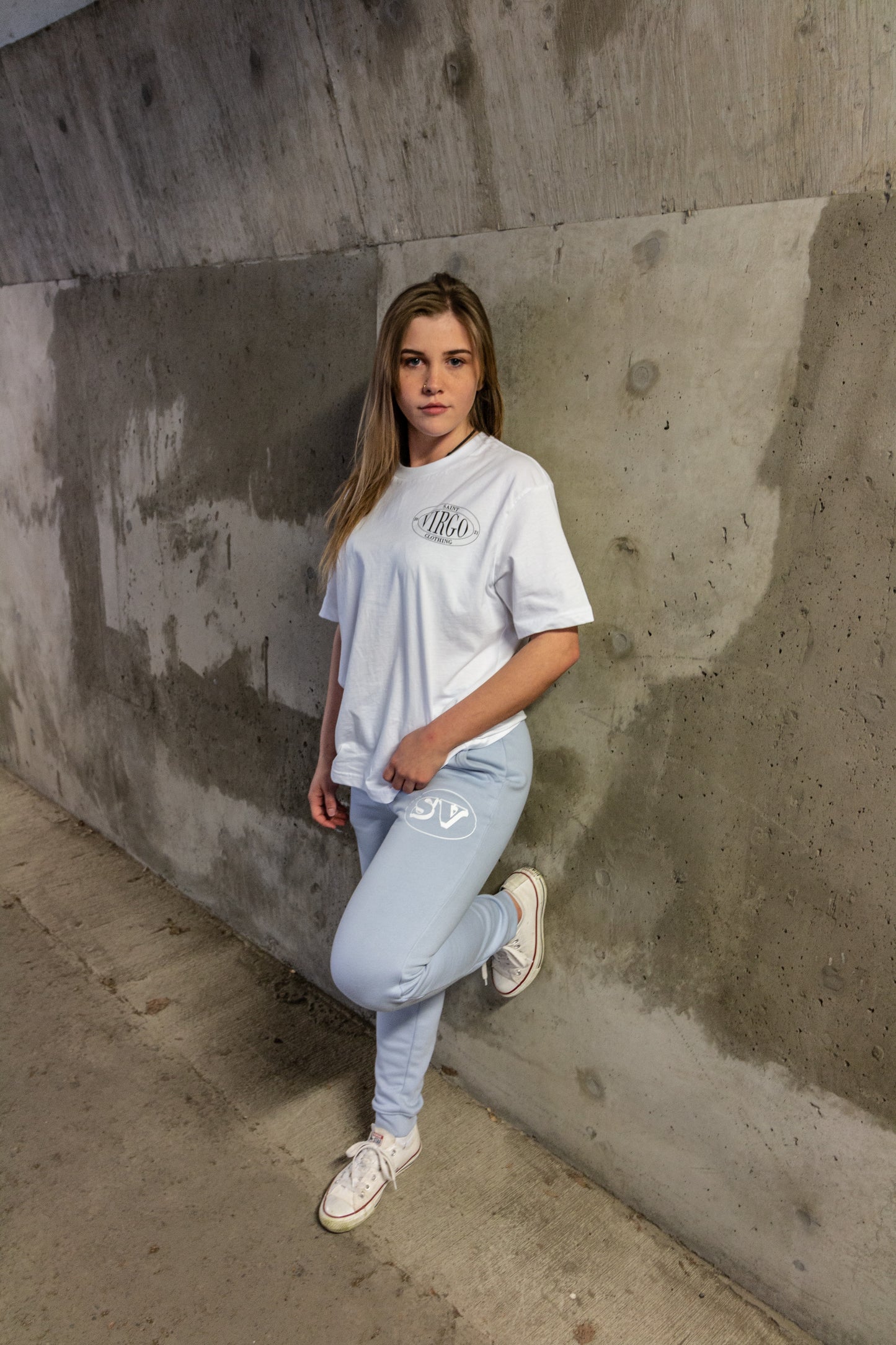 New - Saint Virgo SV Bubble Sweatpants - Baby Blue