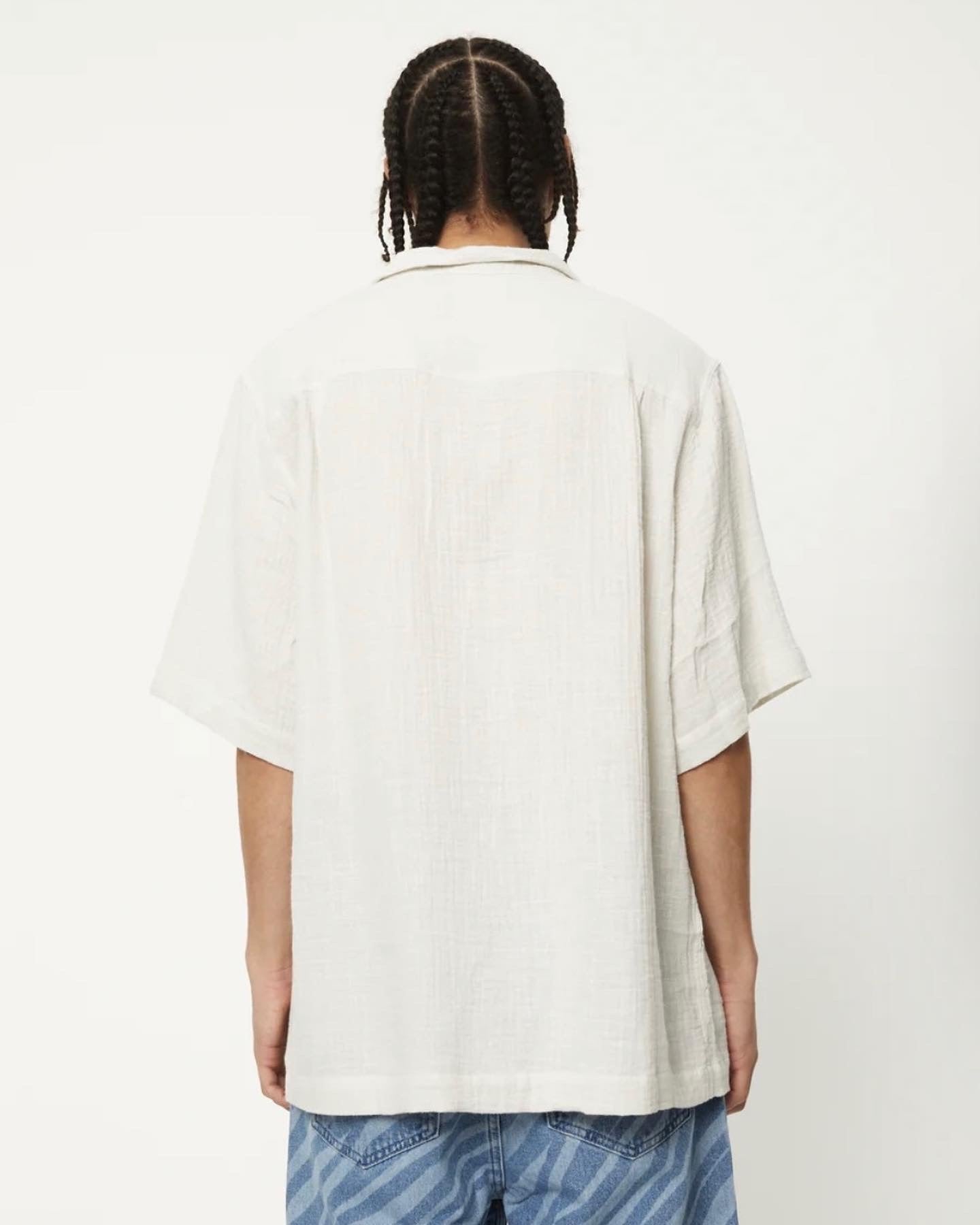 BNWT - Afends Stratosphere Organic Cuban Short Sleeve Shirt