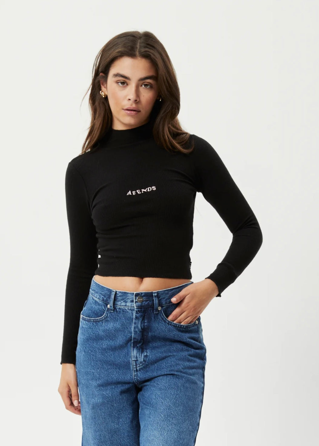 BNWT - Afends Daze Iconic Hemp Ribbed Long Sleeve Top