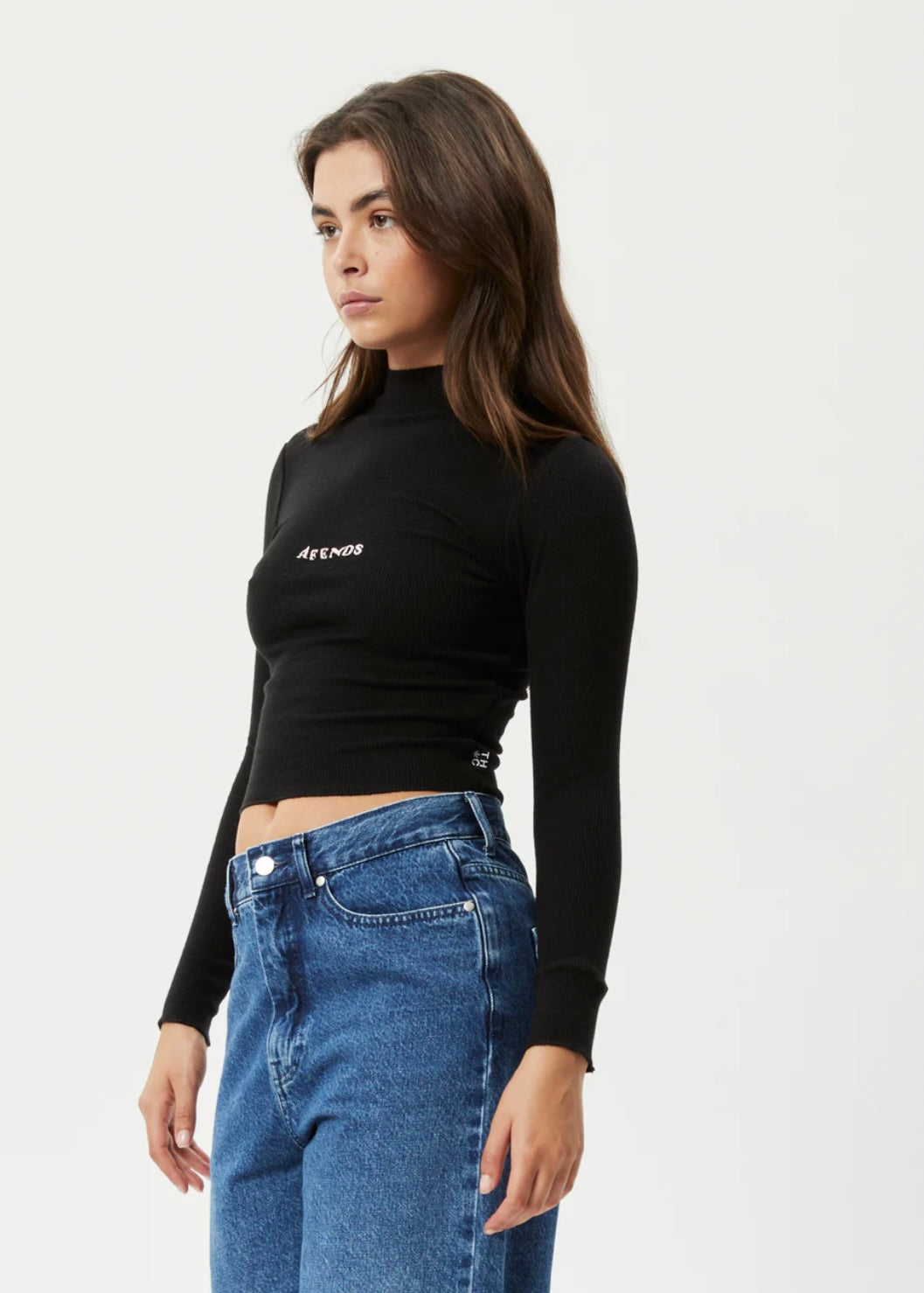 BNWT - Afends Daze Iconic Hemp Ribbed Long Sleeve Top