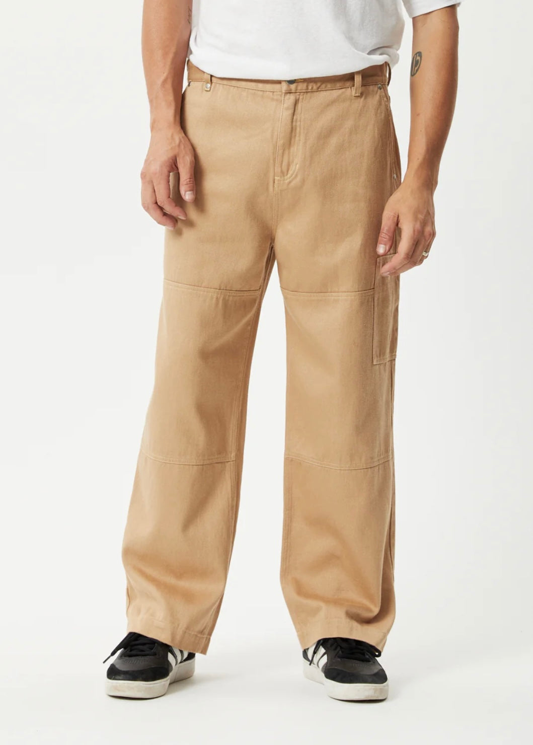 BNWT - Afends Sleepy Hollow Richmond Hemp Twill Baggy Workwear Pants