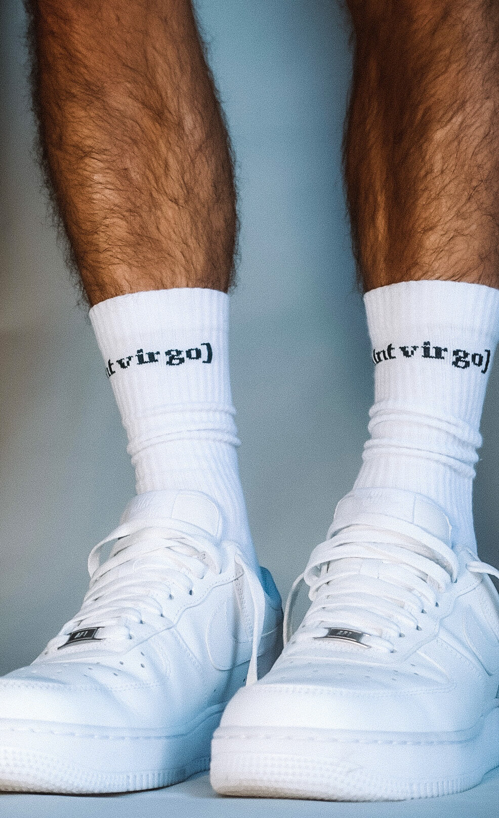 BNWT - Saint Virgo Logo Socks - Black & White