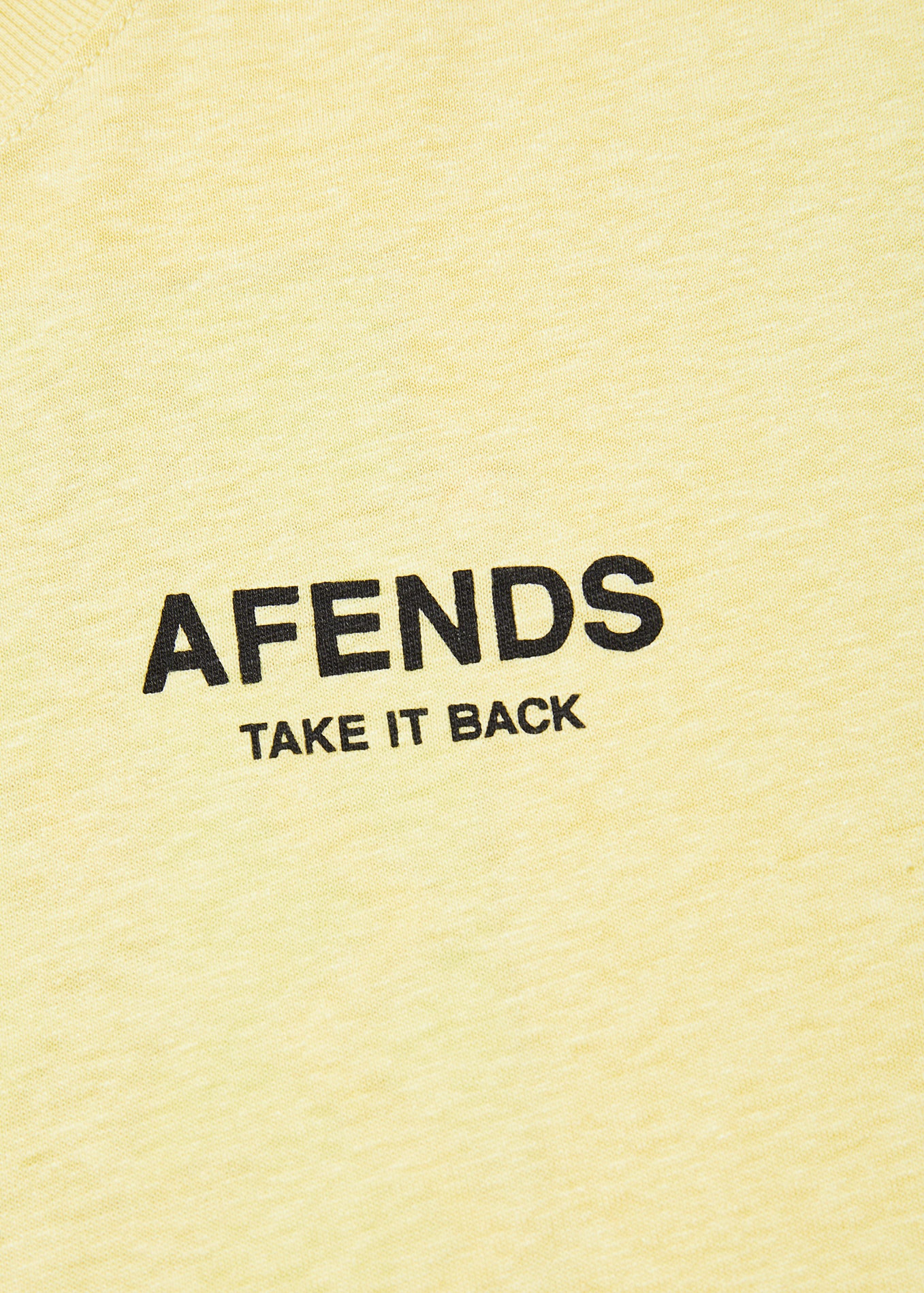 NWT - Afends Take It Back Hemp Retro Fit Tee / Citron