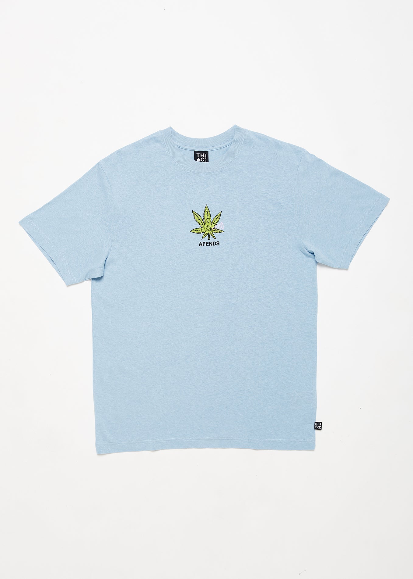 NWT - Afends Coasting Hemp Retro Fit Tee / Sky Blue