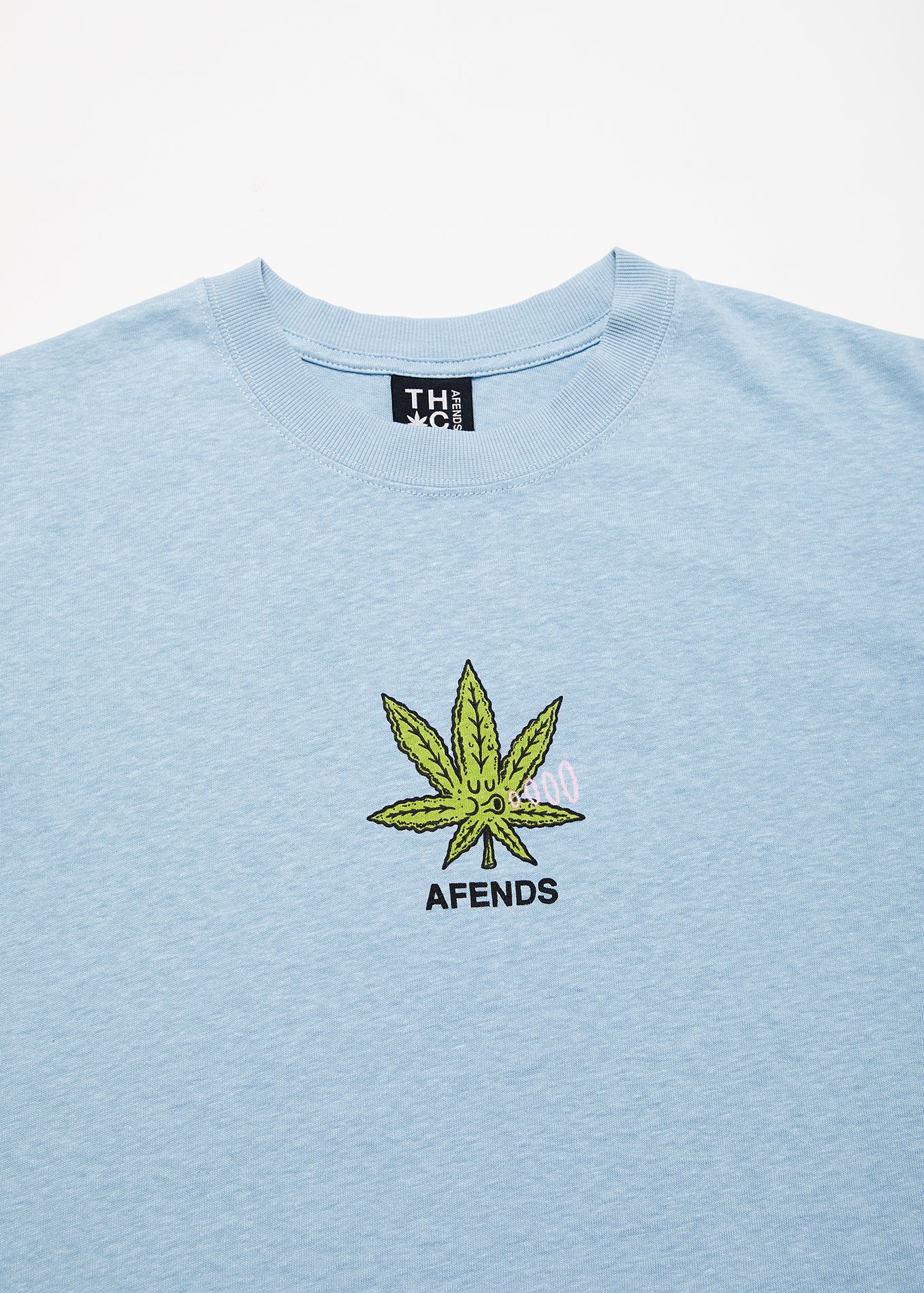 NWT - Afends Coasting Hemp Retro Fit Tee / Sky Blue