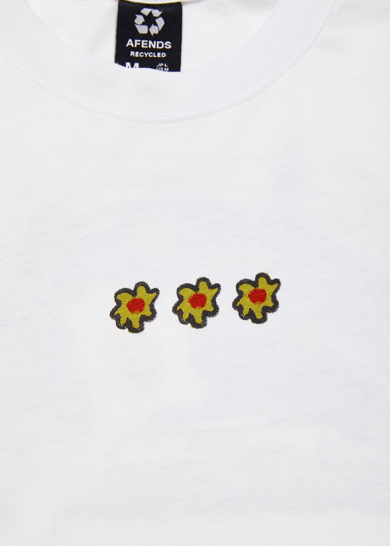 NWT - Afends Globe Recycled Long Sleeve Tee / White