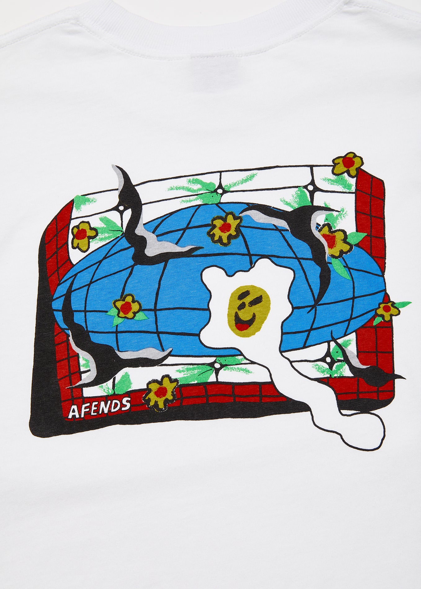 NWT - Afends Globe Recycled Long Sleeve Tee / White