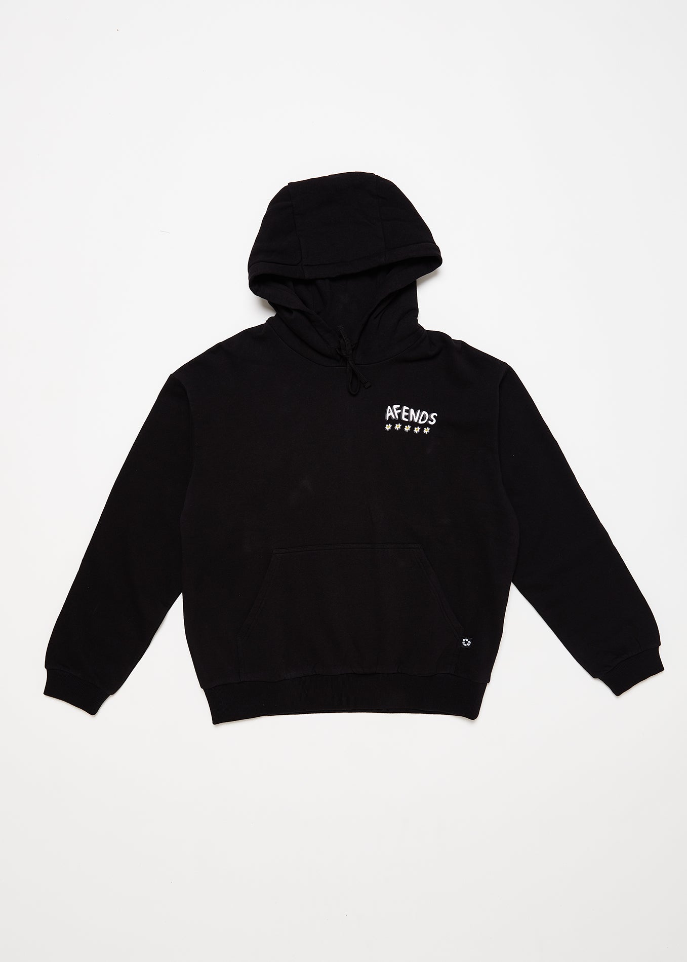 Flowers - Recycled Hoodie / Black