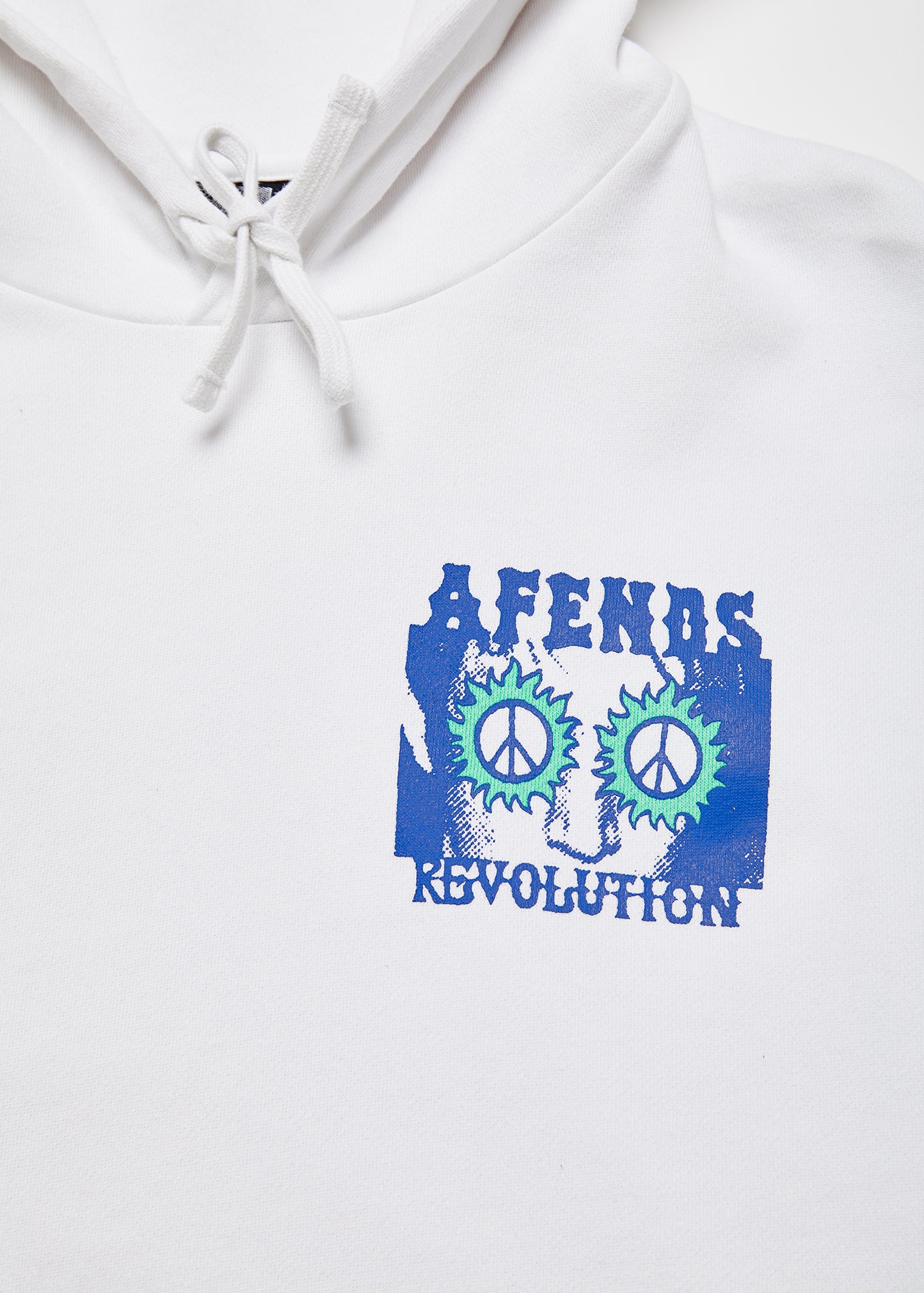 NWT - Afends Utopia Organic Pull On Hood / White