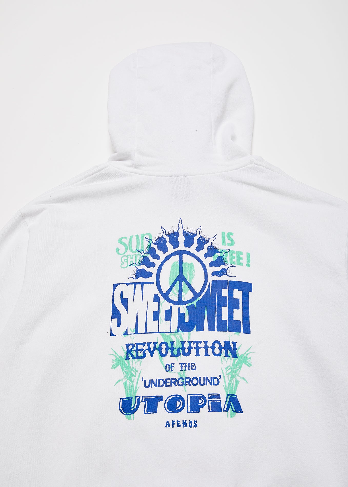 NWT - Afends Utopia Organic Pull On Hood / White