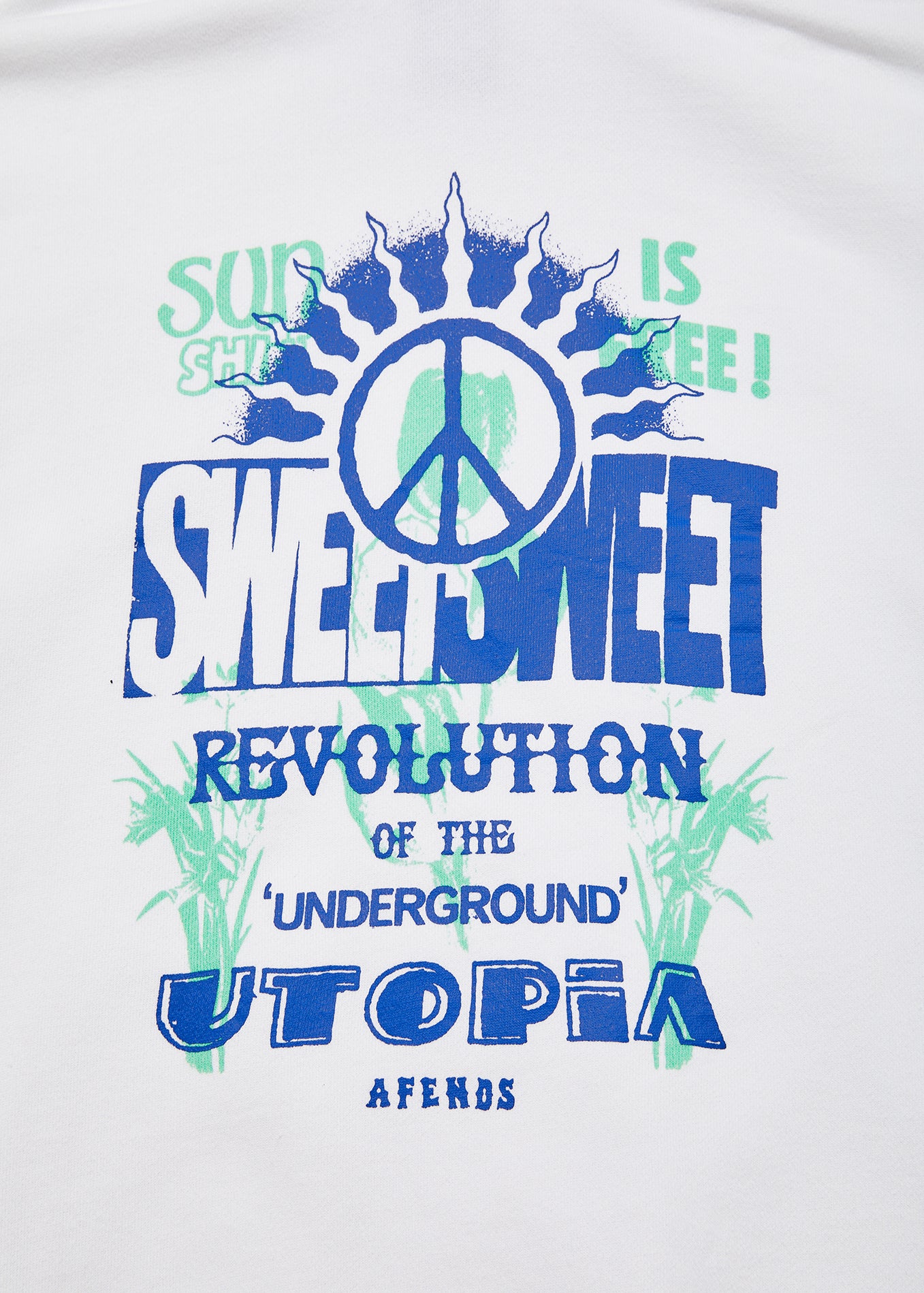 NWT - Afends Utopia Organic Pull On Hood / White