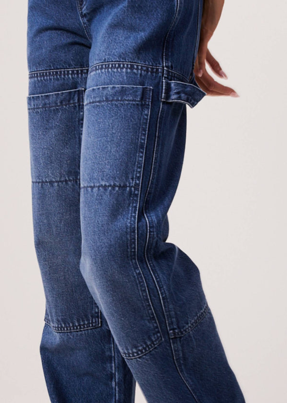 BNWT - Afends Moss Hemp Denim Carpenter Pants / Authentic Blue