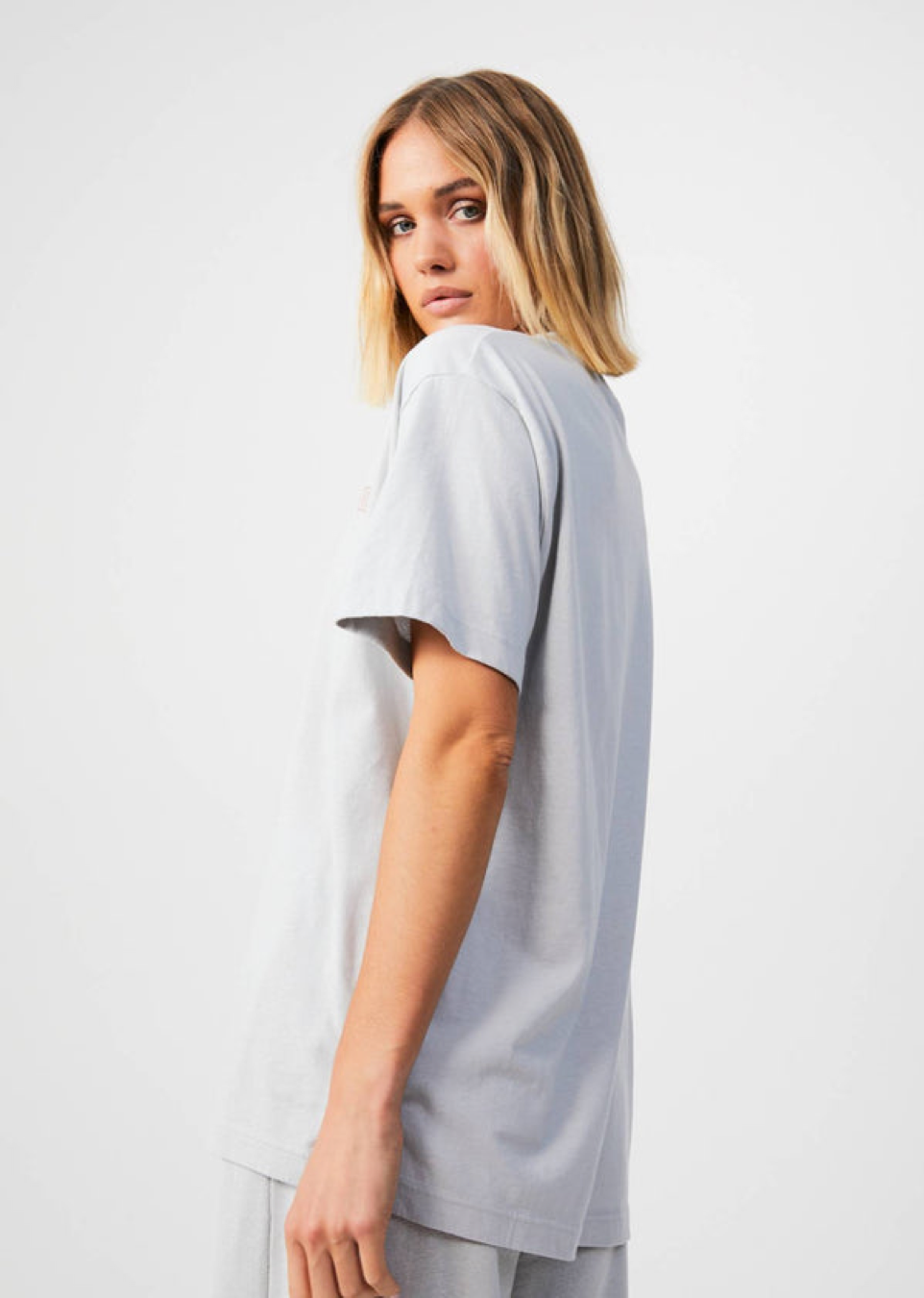 NWT - Afends Conditional Unisex Oversized Tee / Smoke