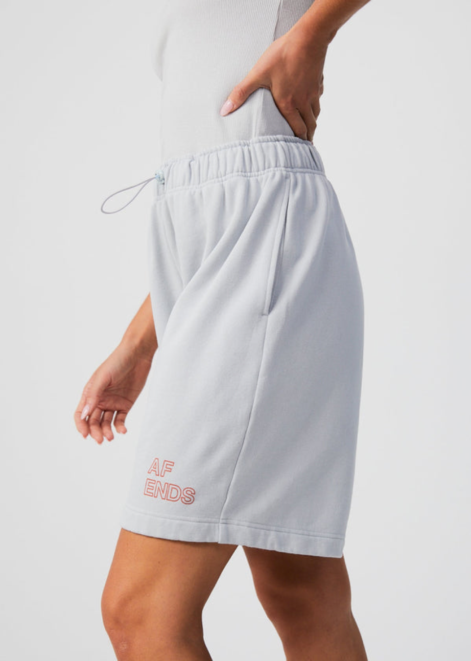 NWT - Afends Conditional Unisex Organic Sweat Short / Smoke