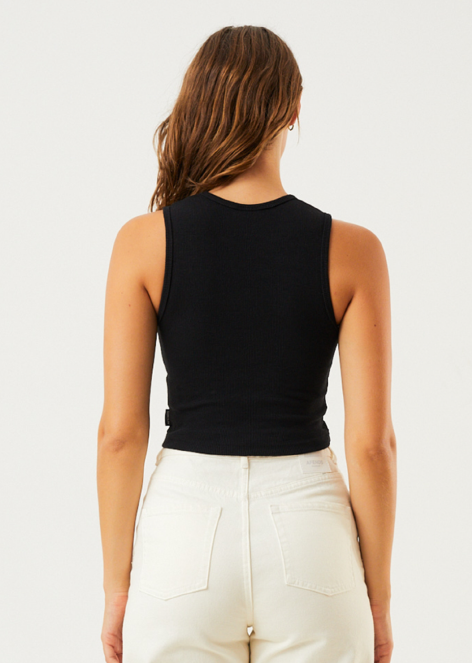 BNWT - Afends Dalston Hemp Ribbed Tank / Black