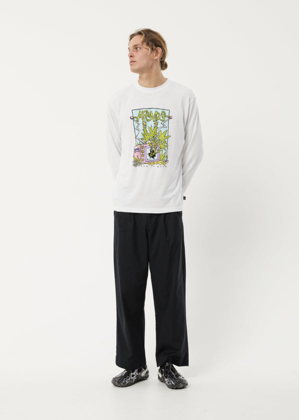 
                  
                    Take It Back - Hemp Graphic Long Sleeve T-Shirt / White
                  
                