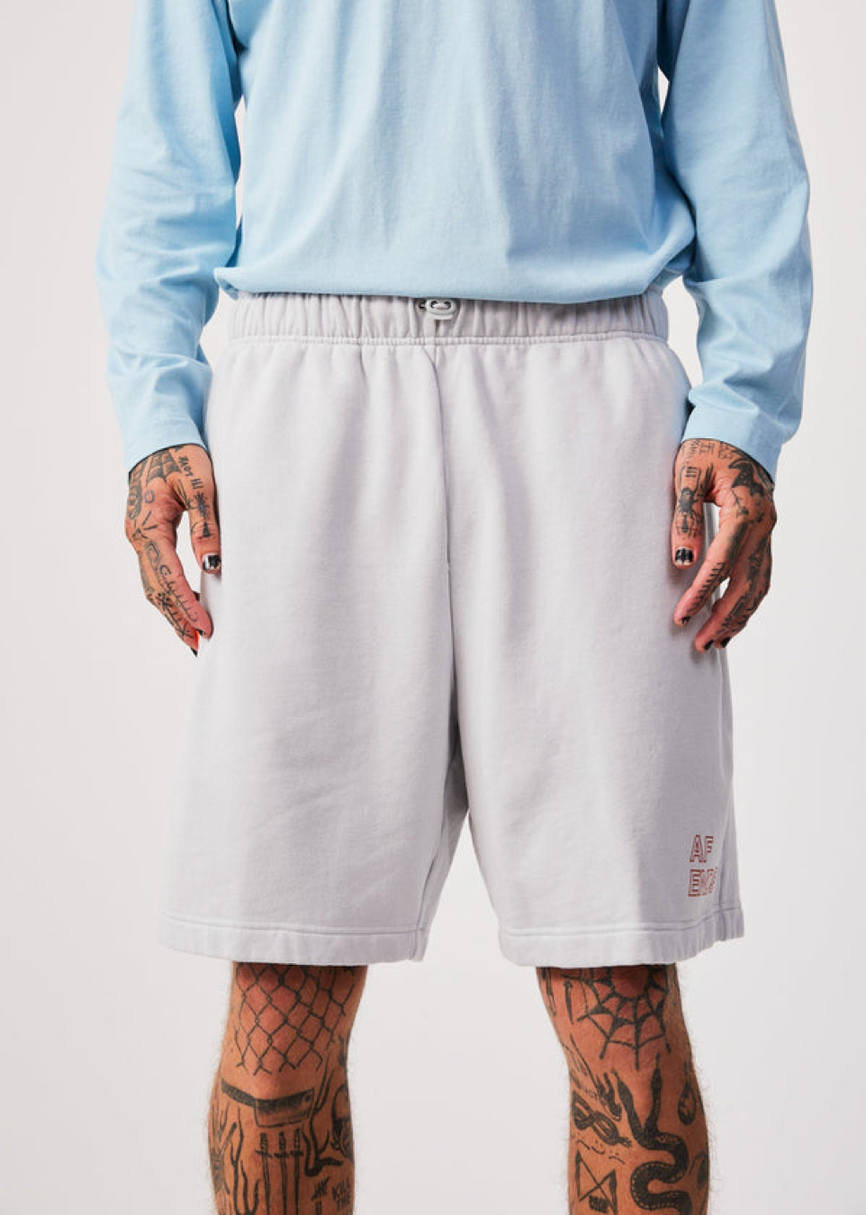 NWT - Afends Conditional Unisex Organic Sweat Short / Smoke