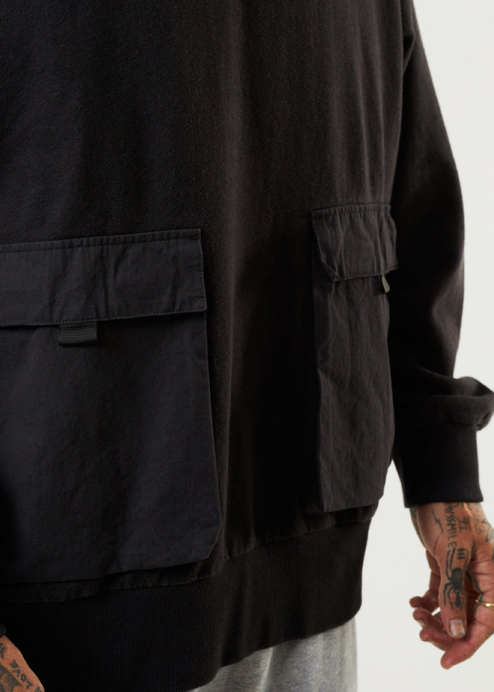 NWT - Afends House Arrest Hemp Hoodie / Faded Black