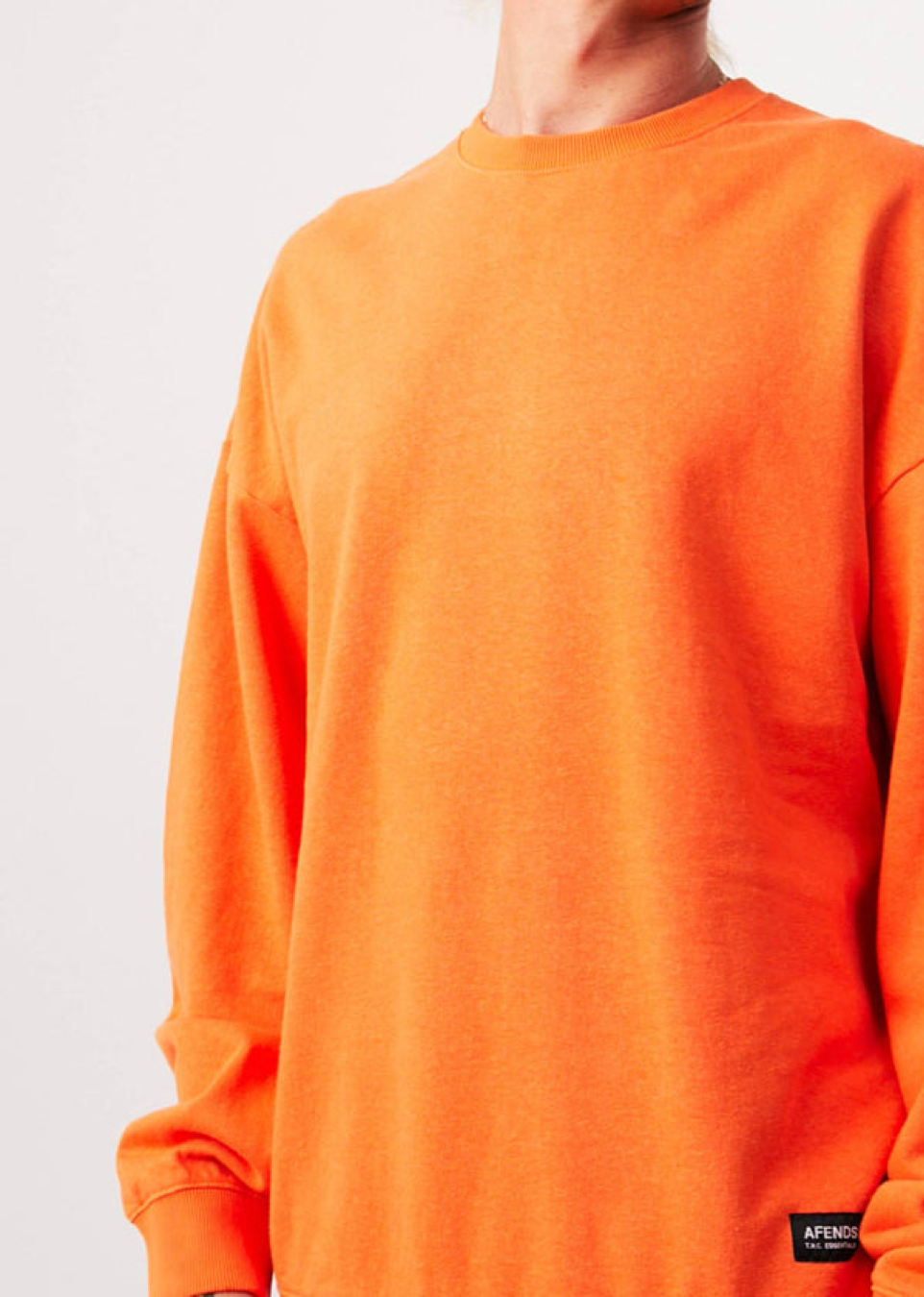 NWT - Afends Sativa Hemp Oversized Crew Neck / Sunset