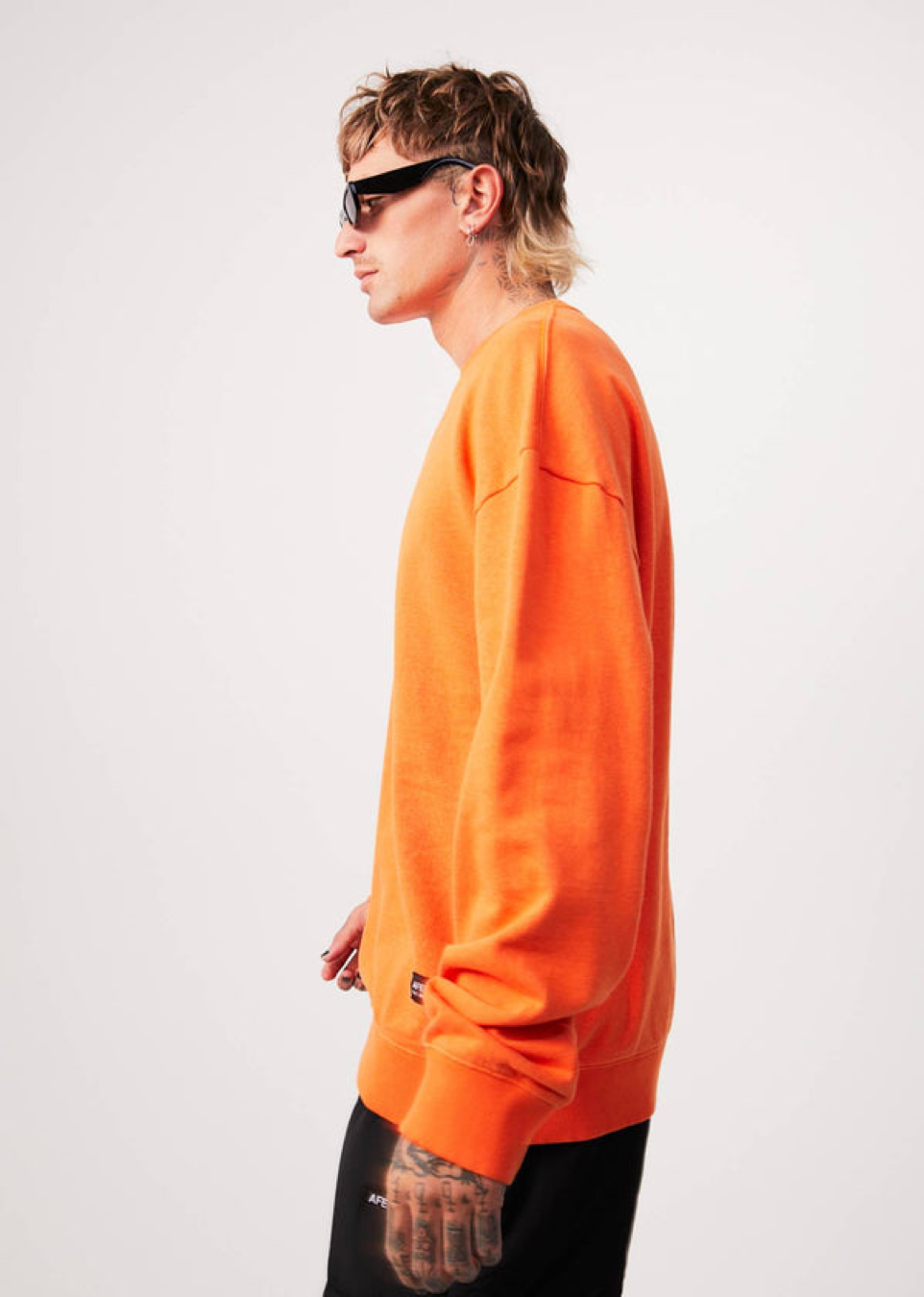 NWT - Afends Sativa Hemp Oversized Crew Neck / Sunset