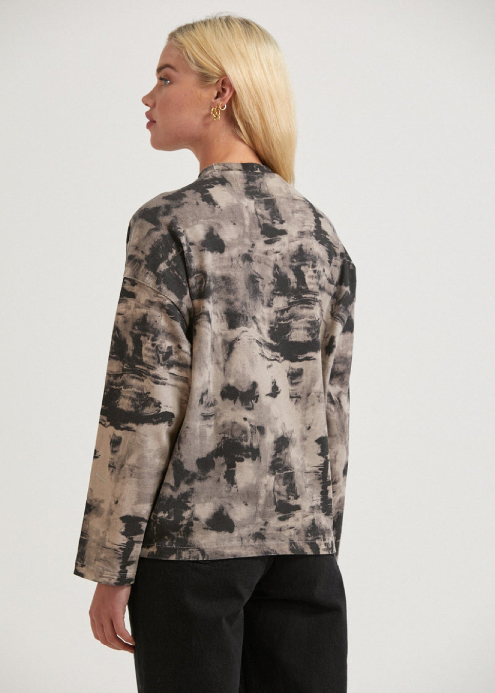 NWT - Afends Real Time Organic Weighted Crew Neck - Bone