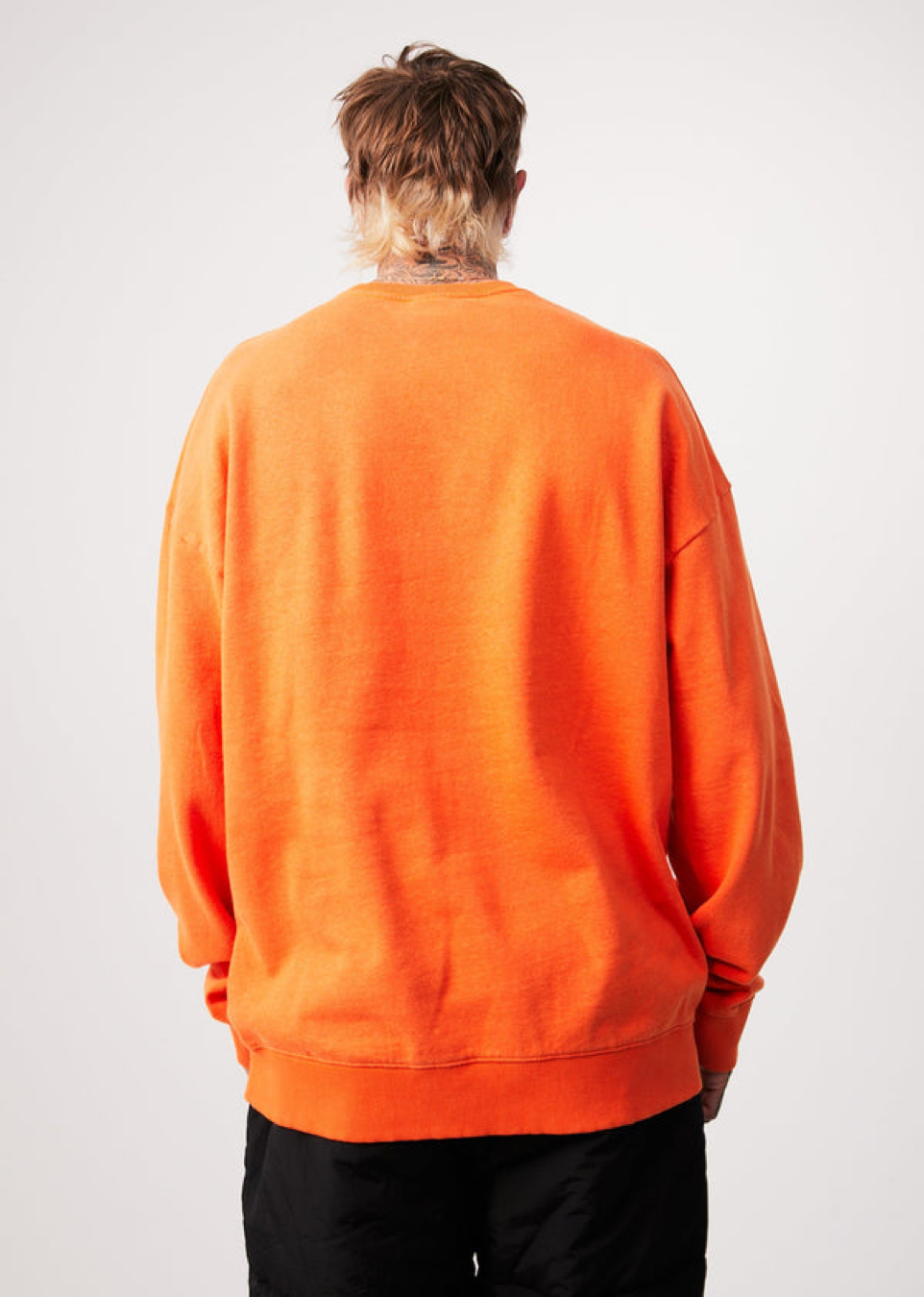 NWT - Afends Sativa Hemp Oversized Crew Neck / Sunset