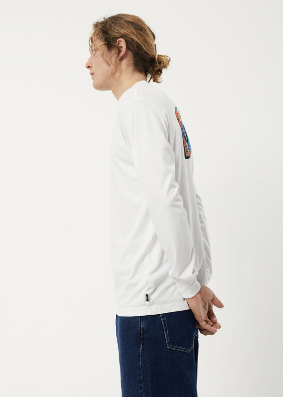 NWT - Afends Globe Recycled Long Sleeve Tee / White