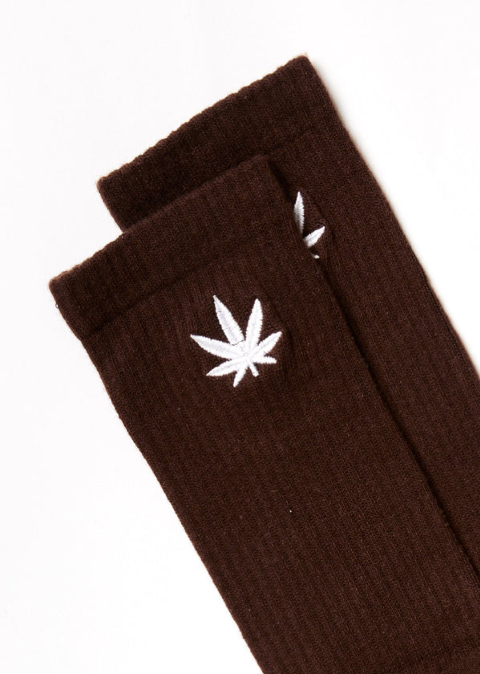 BNWT - Afends Happy Hemp Crew Socks / Coffee