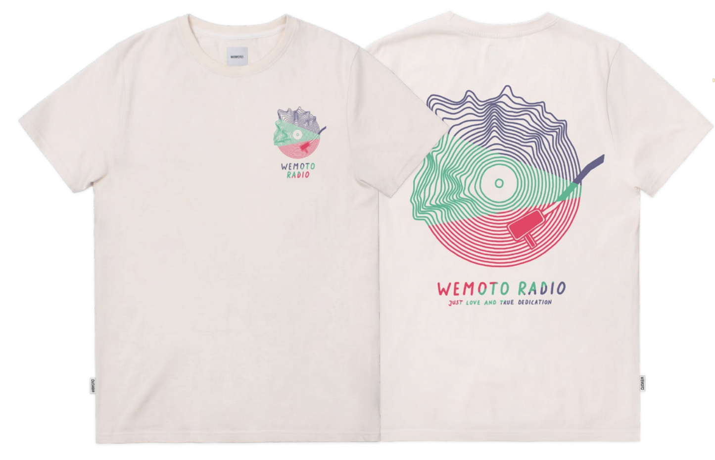 BNWT - Wemoto Record Tee / Natural