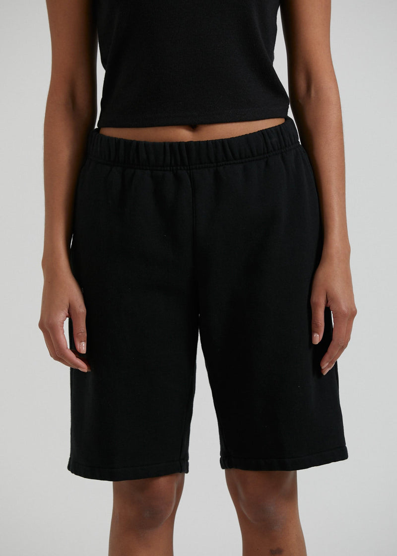 NWT - Afends Razor Unisex Organic Sweat Short / Black