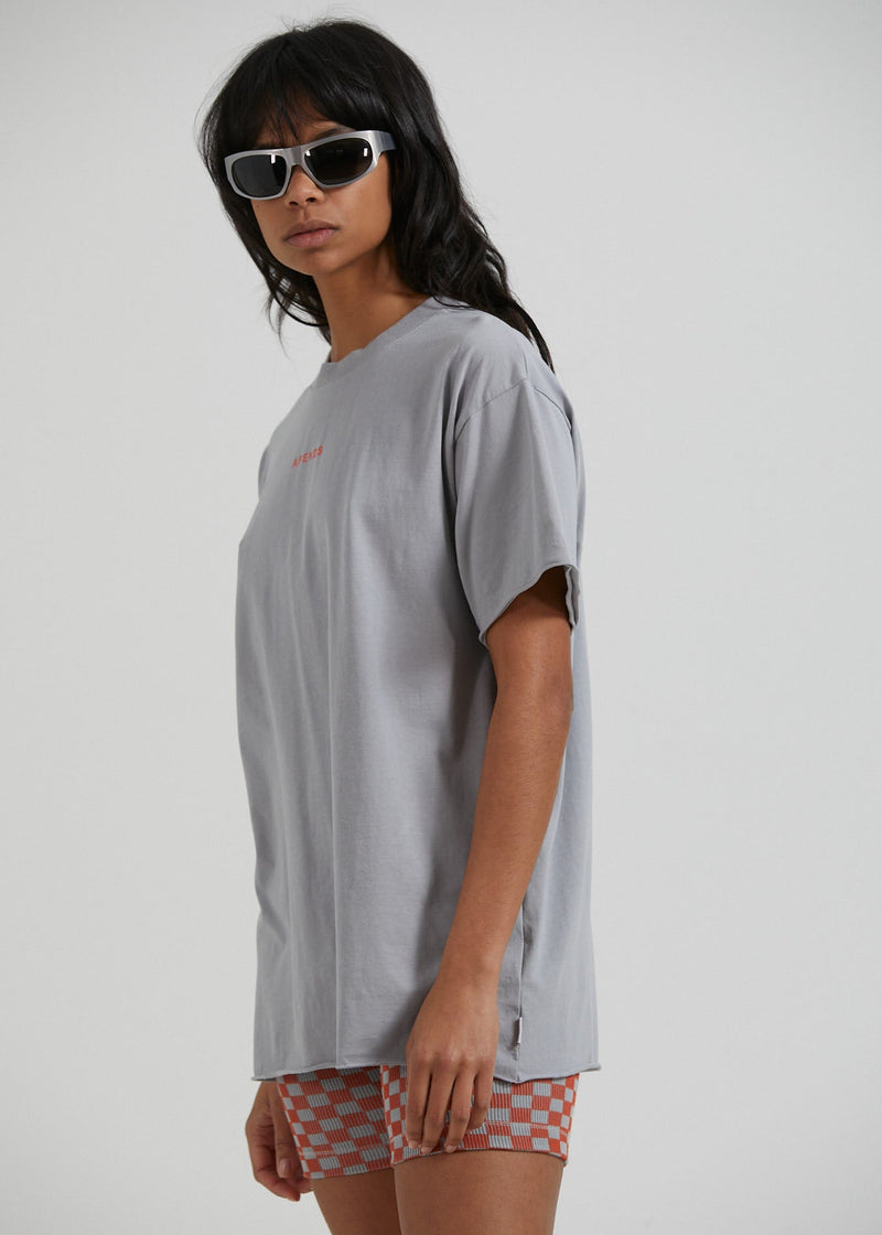 NWT - Afends Carvings Recycled Oversized Tee / Grey