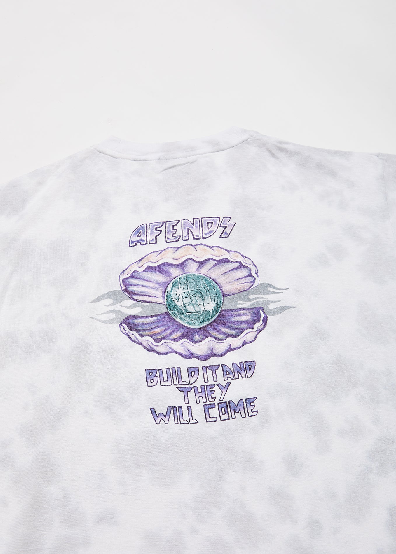 NWT - Afends Pearla Hemp Washed Oversized Tee / Smoke Wash