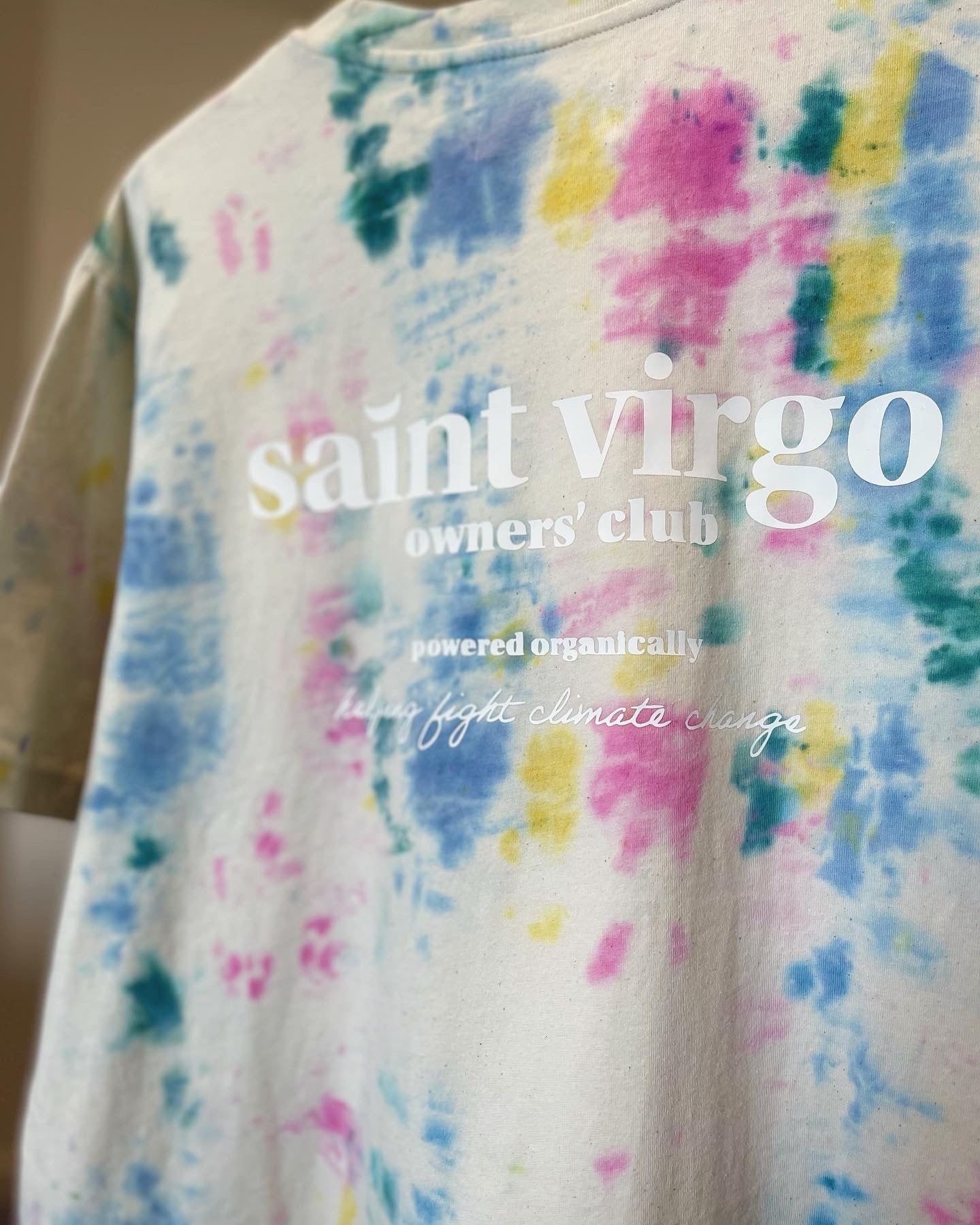 New - Saint Virgo Owners' Club T-Shirt - Multi Tie Dye