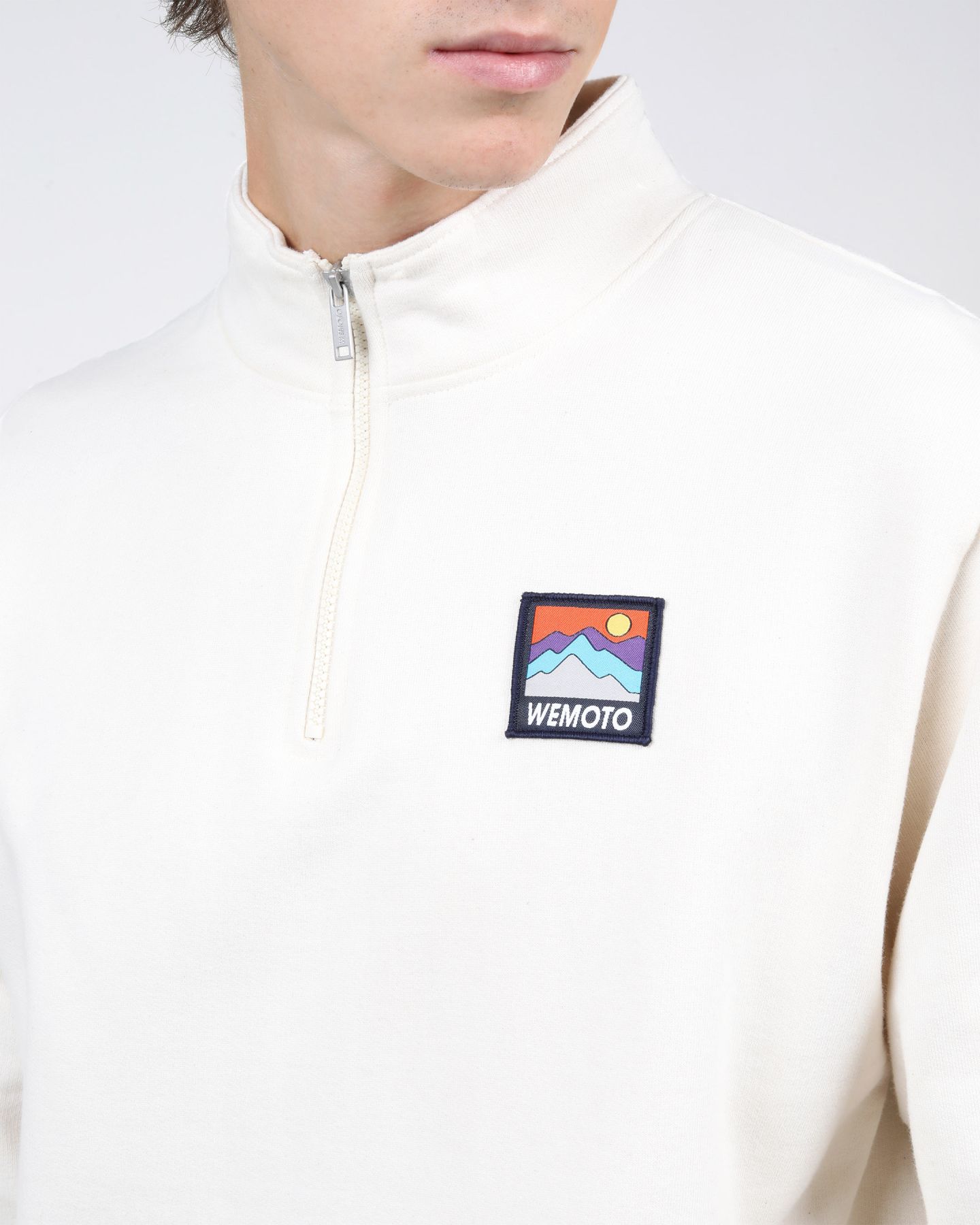NWT - Wemoto Mountain Troyer Half Zip Sweatshirt / Natural