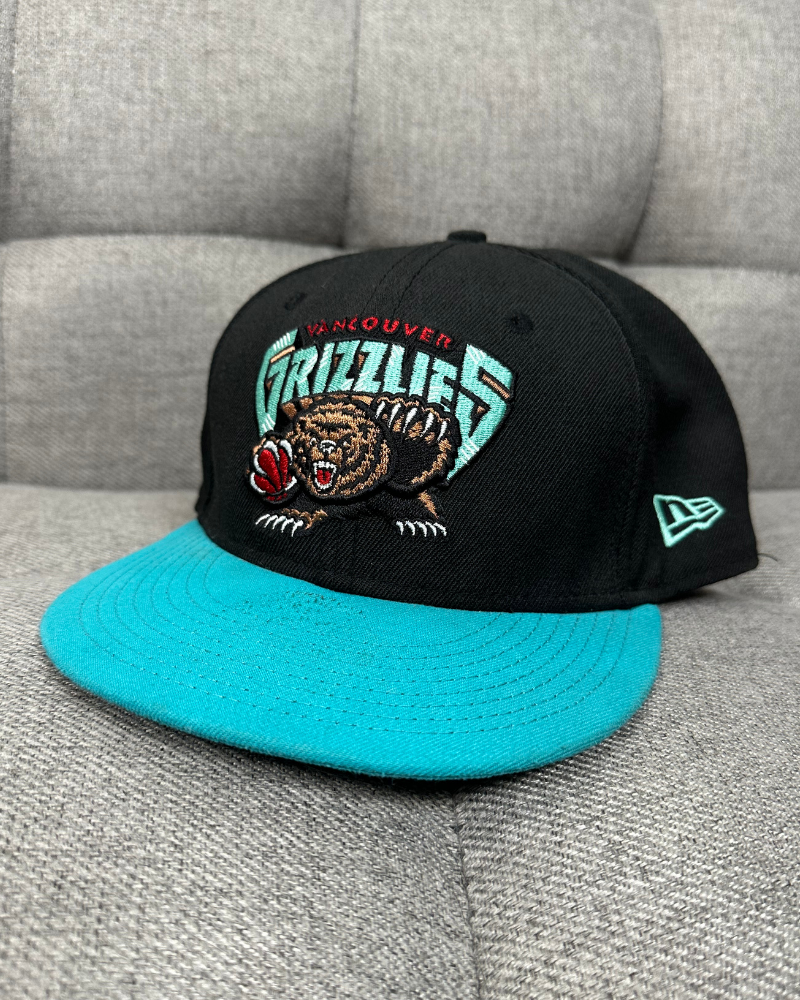 New Era Vancouver Grizzlies NBA Hardwood Classic Fitted Hat - Size 7 1/4