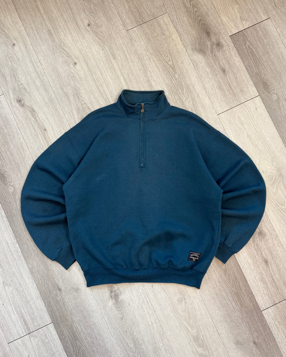 Vintage 90's Russell Athletic 1/4 Zip Sweatshirt - Size XL