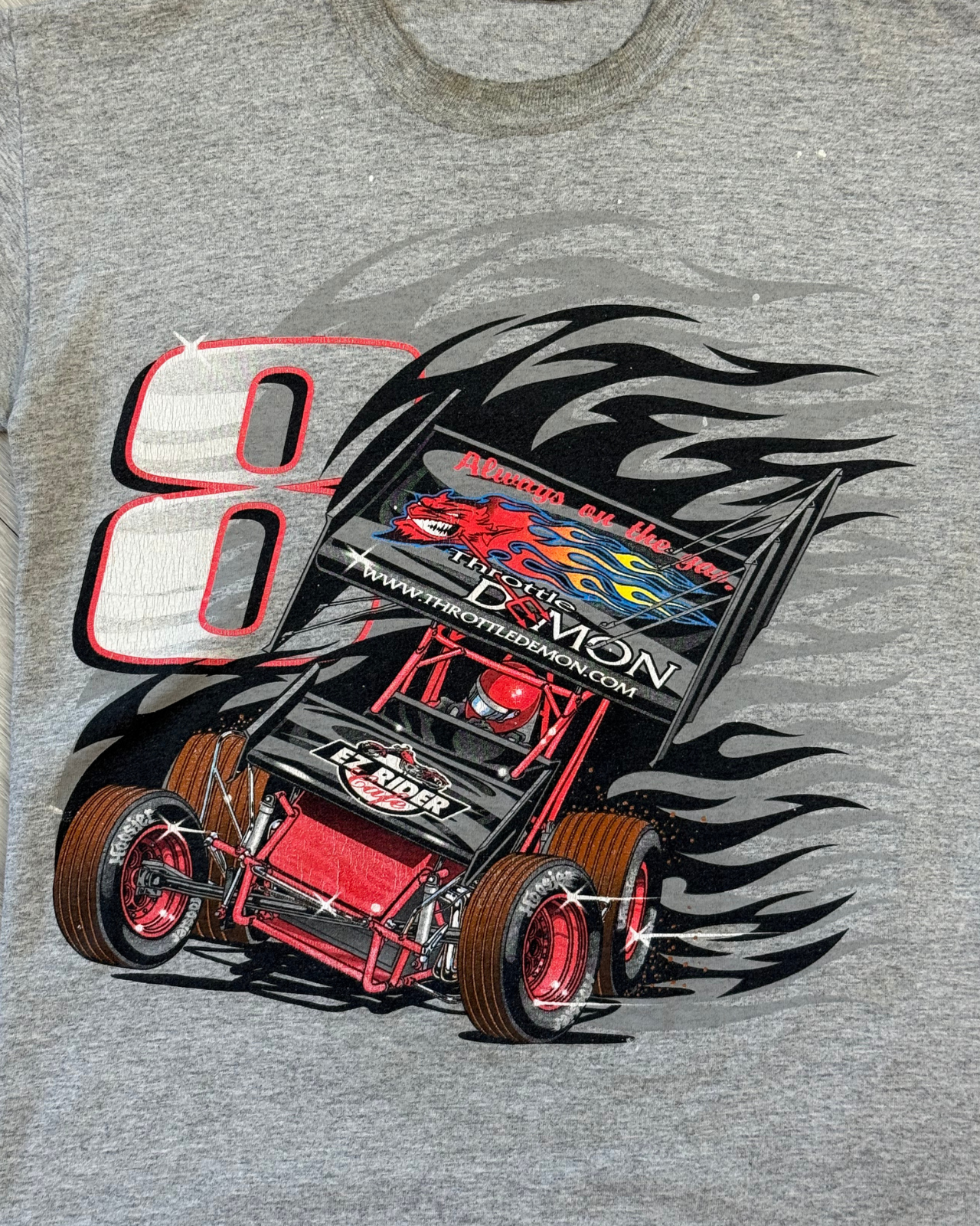 
                  
                    Vintage Rush Racing Throttle Demon #8 Sprint Car T-Shirt - Size S
                  
                
