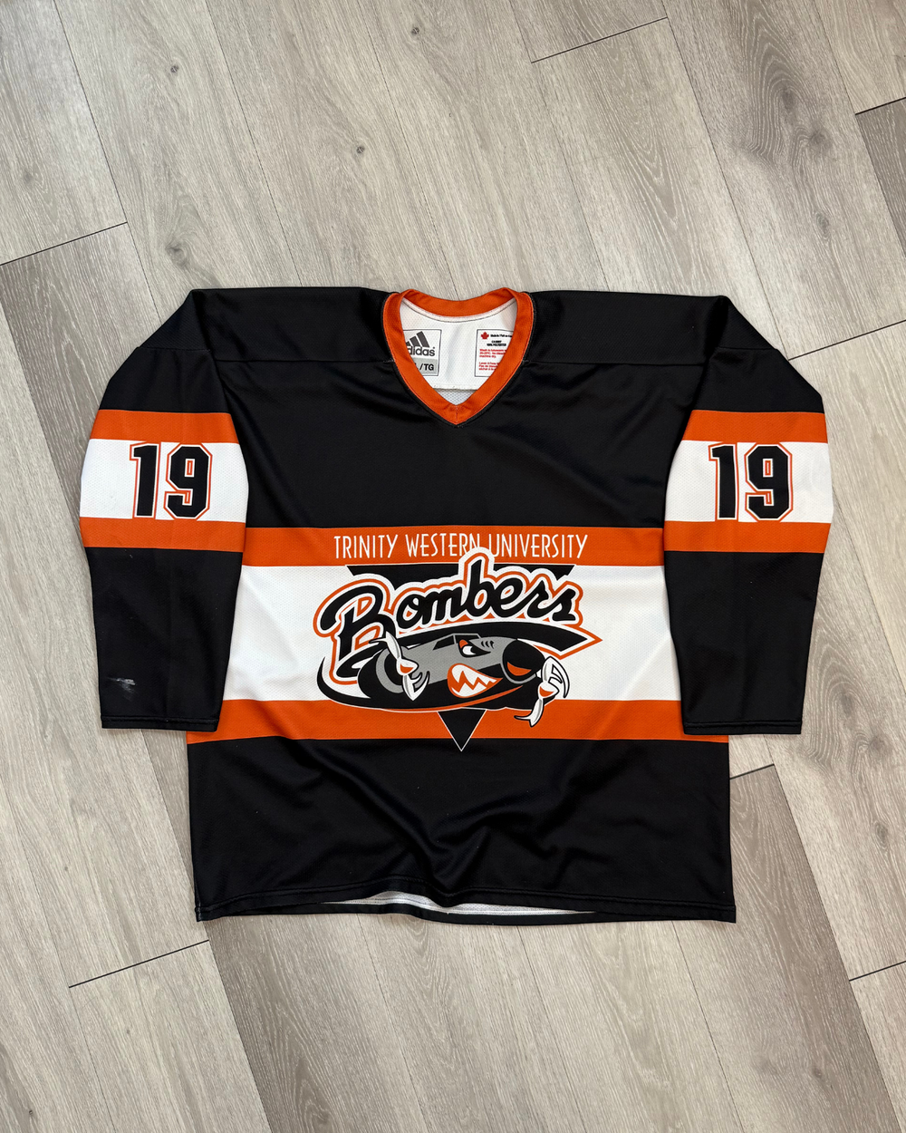 Rare Adidas Trinity Western University Bombers Hockey Jersey - Size XL