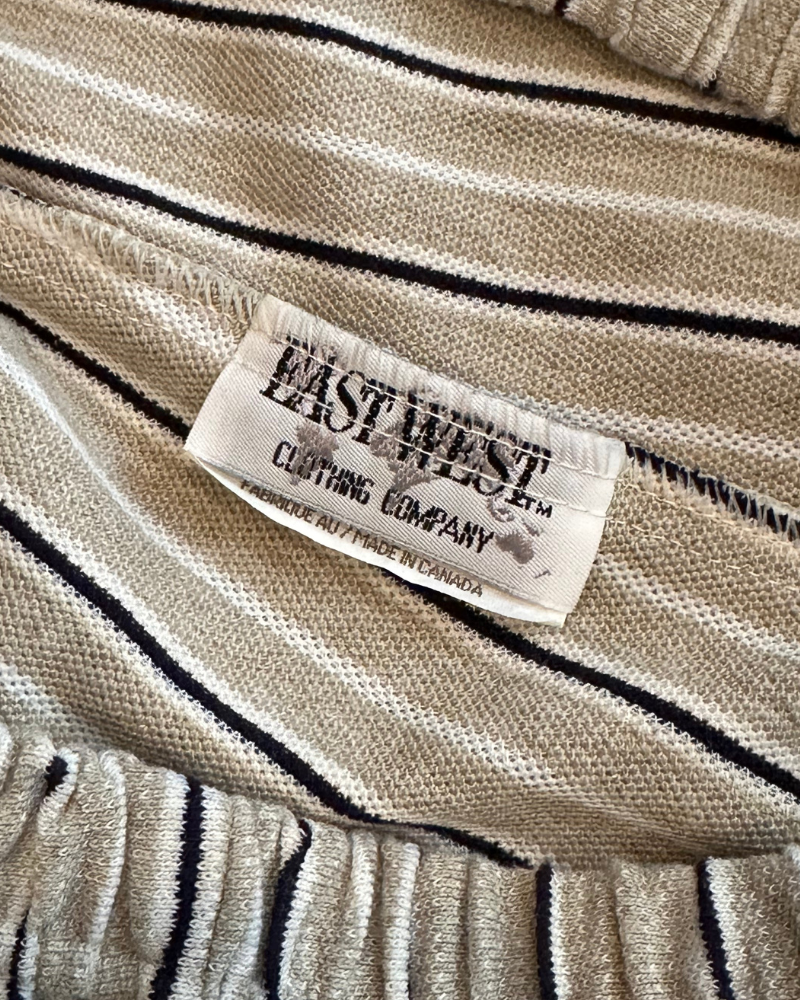 
                  
                    Vintage East West Beige Striped Women's Pants - Size M
                  
                