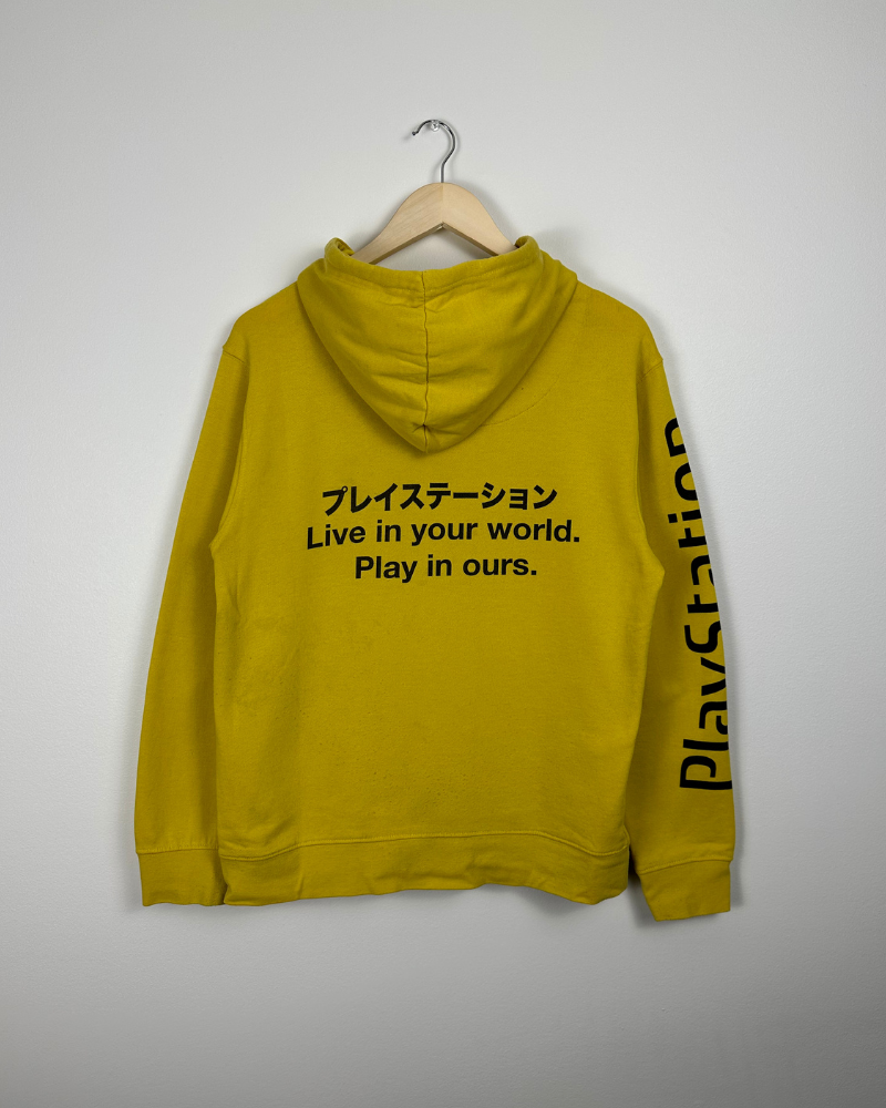Playstation top hoodie yellow