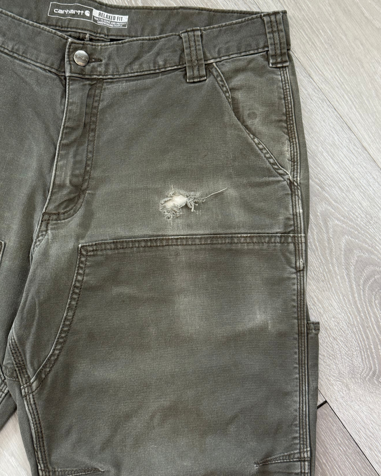 
                  
                    Carhartt Distressed Double Knee Utility Work Pants - Size 36x29
                  
                
